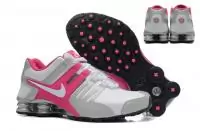 2019U nike shox current chaussures sport femme logo moins cher blanc pink